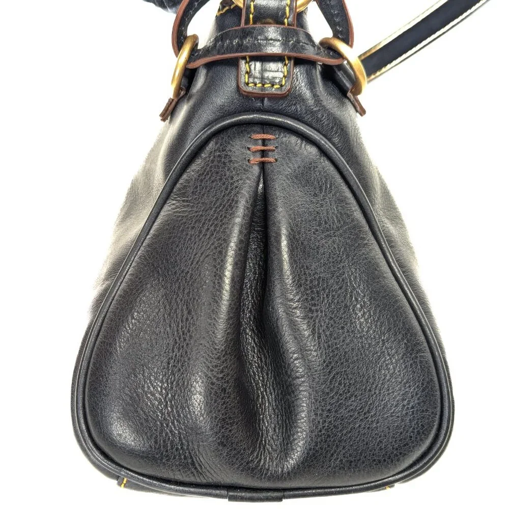 DOONEY & BOURKE USA Black Leather Florentine Hobo Satchel - Made in USA - NEW - Picture 6 of 16